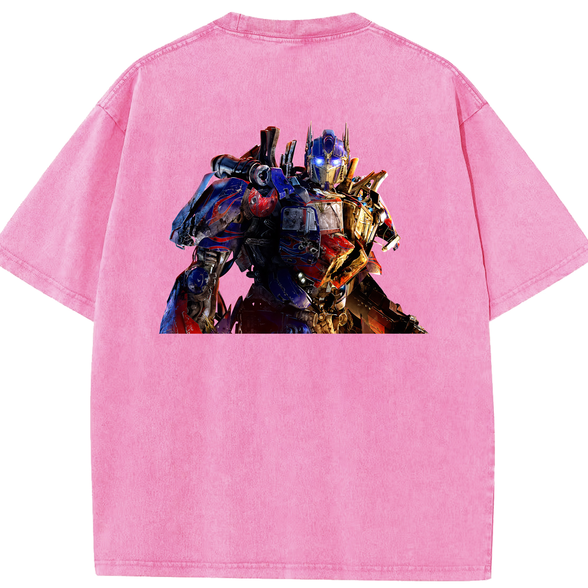 （画像用） Transformers トランスフォーマー 綿100% ヴィンテージ風 半袖Tシャツ（背面プリント）